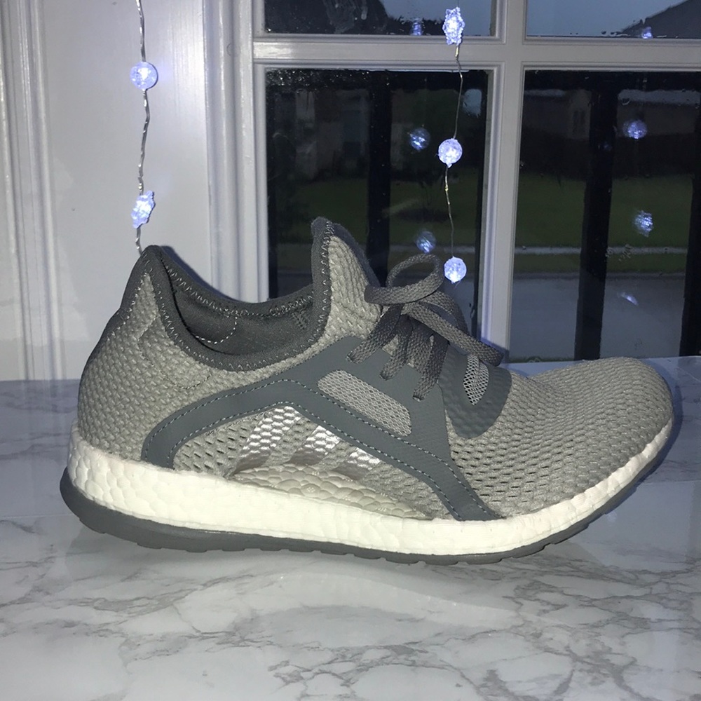 Grey women adidas pure boosts